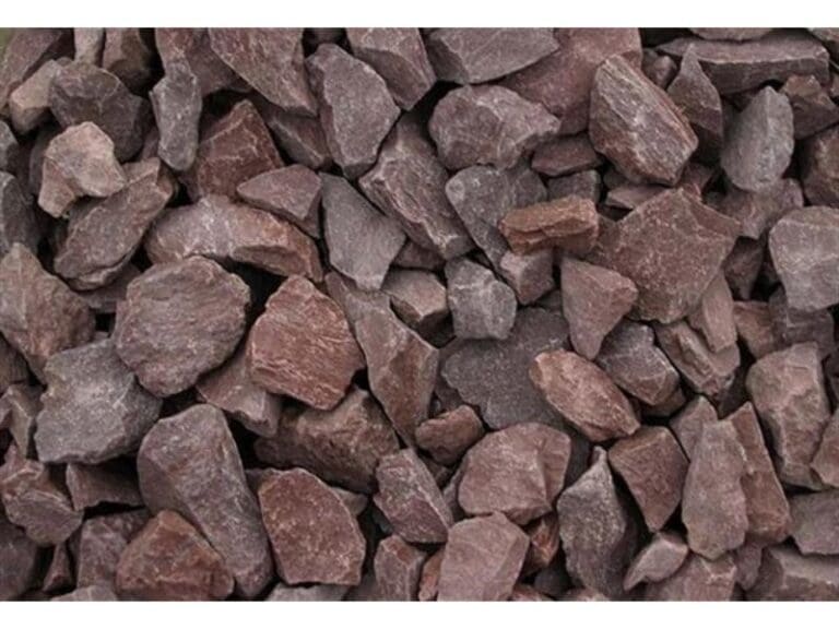 Red Crushed Gravel - 3/4″